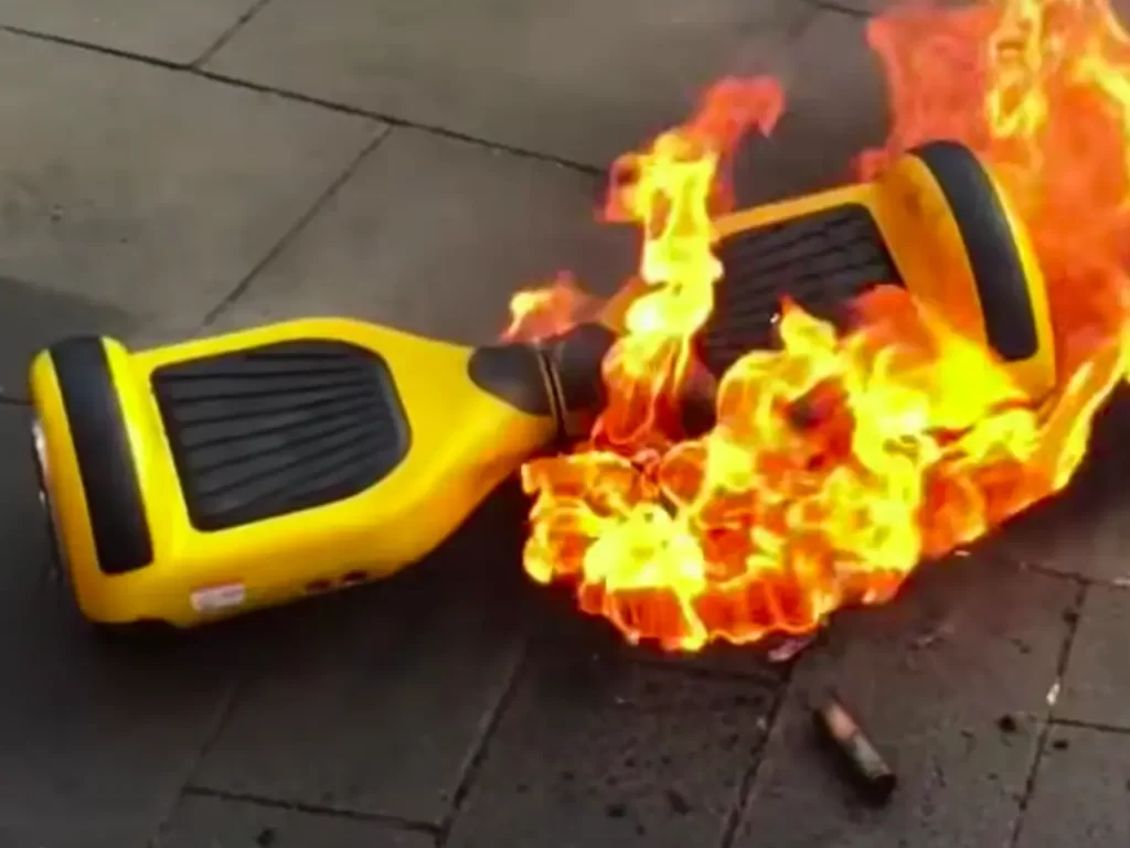 HoverBoard on fire