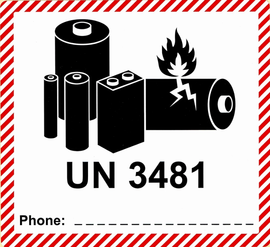 UN3480 Batterie dans équipement