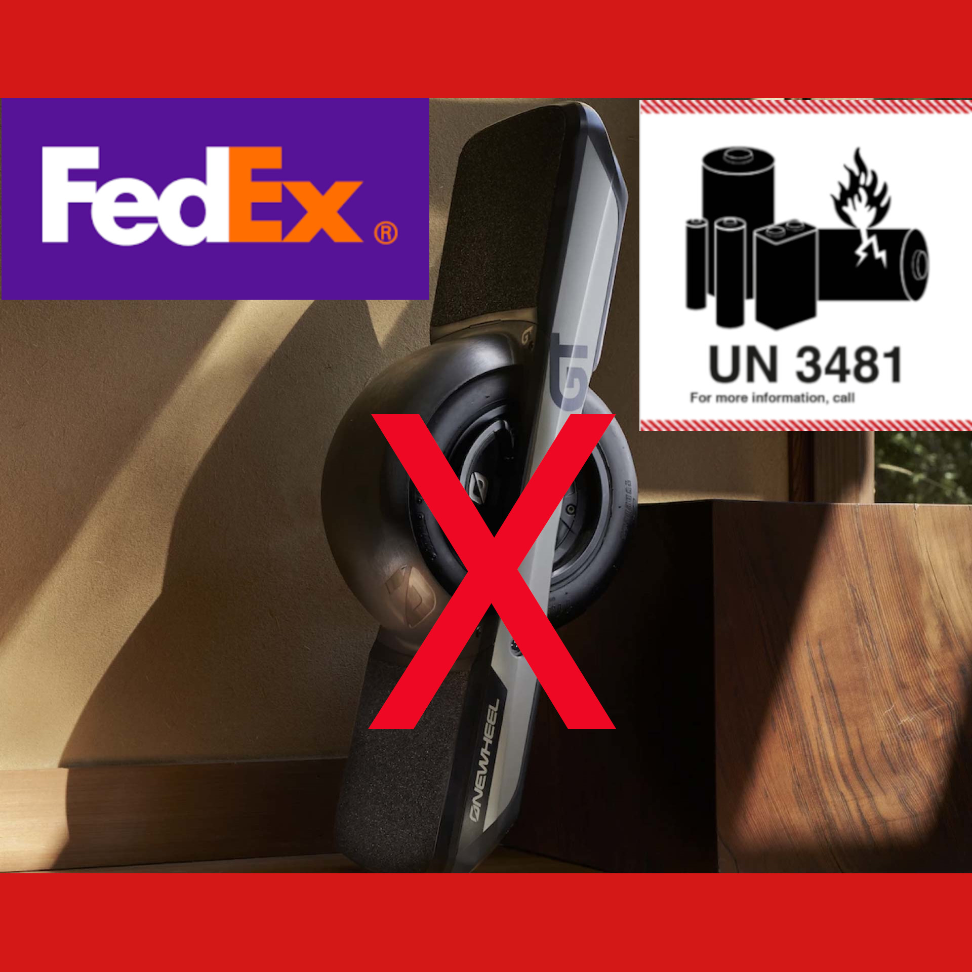 FedEx : Embargo sur les expéditions de Onewheel